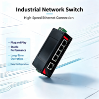 Switch Ethernet industriel non géré 16 ports, montage sur rail DIN, Fast Ethernet 10/100Base-T, métal sans ventilateur, IP30, robuste pour l'automatisation