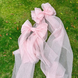 Moño Gigante de Organza de Lujo <span class=keywords><strong>para</strong></span> Decoración Visual de Escaparates, Disponible en Rosa, Moño Grande de Tela <span class=keywords><strong>para</strong></span> <span class=keywords><strong>Eventos</strong></span> - Product Image 2