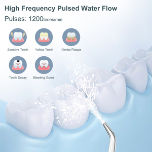 H2ofloss OEM, superventas, hilo <span class=keywords><strong>dental</strong></span> de agua portátil, limpiador de dientes inalámbrico, 300ML, 5 modos, impermeable, IPX7, <span class=keywords><strong>irrigador</strong></span> bucal - Product Image 2