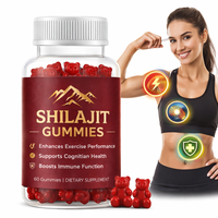 Gummies multivitaminés de beauté OEM Shilajit et Ashwagandha de l'Himalaya pour hommes et femmes, 60 unités