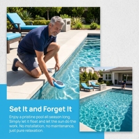 Automatischer Industrieller Schwimmbad-Ionisator Solarbetriebener Outdoor-Chlorreiniger Kunststoff-Poolreinigungswerkzeuge Zubehör