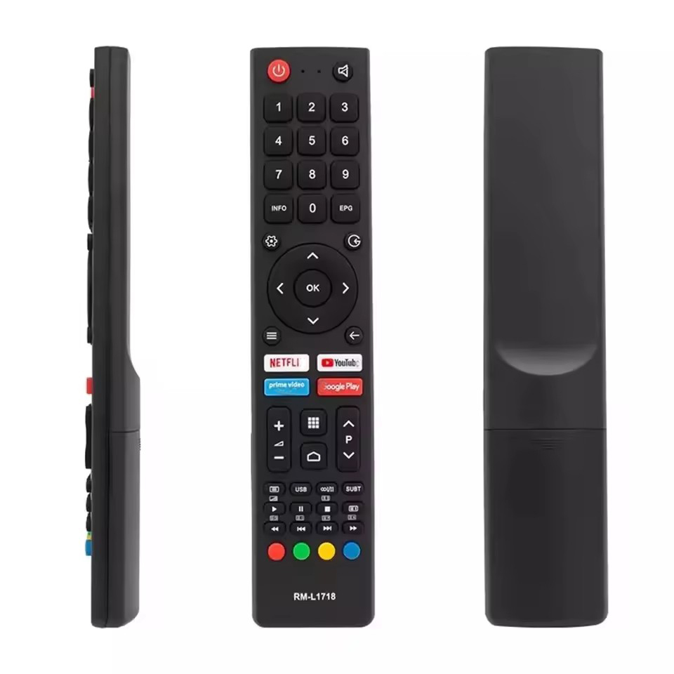 New RM-L1718 Universal 433 MHz Fixed <strong>Code</strong> AAA Battery 4 Buttons <strong>Remote</strong> <strong>Control</strong> with 8 Meter Range for CHIQ AKAI <strong>CHANGHONG</strong> OK <strong>TV</strong>