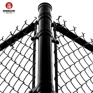 High Quality Garden Fencing Panel Outdoor PVC Black Vinyl Coated Cyclone Iron Wire <strong>Mesh</strong> Metal <strong>Fence</strong> 8 ft Chain Link <strong>Fence</strong> - Product Image 1