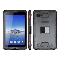 Tablette industrielle robuste étanche IP67 Android 8 pouces 4G + 64G 4G LTE double GPS NFC lecteur RFID thermomètre d'empreintes digitales boussole WiFi