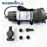 Pompe à diaphragme électrique CE certifiée Mambaflo FL 41 115V AC avec 3 ou 4 sorties, débit de 4,5 GPM et pression de 40 PSI pour camping-car, marine et