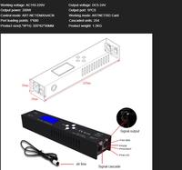 Contrôleur DMX ArtNet à Protocole Unique avec Sortie de Signal Électronique Intégrée et Alimentation Programmable