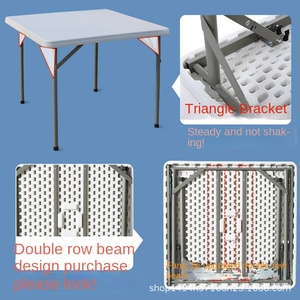 Nhựa có thể gập lại bàn ăn ngoài trời cho công viên sử dụng thiết kế hiện đại trường đào tạo mô hình lớp RU-86 - Product Image 2