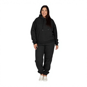 Ensemble décontracté unisexe exclusif à capuche avec pantalon de survêtement, toucher doux, vêtements de détente quotidiens, personnalisation de marque, plusieurs options - Product Image 3