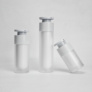 15ml 30ml 50ml Cosmetic Airless <b>Pump</b> <b>Bottle</b> Cream Packaging Clear Frosted Plastic Serum Airless <b>Bottle</b> for Cosmetics - Product Image 4