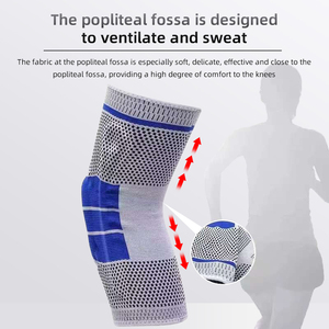 Genouillères de sport souples, élastiques, respirantes, à compression pour le fitness, le cyclisme, le basketball, soutien des jambes, manchons de genou, garantie 1 an - Product Image 6