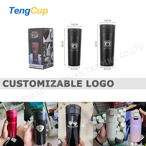 Multicolor 350ml 500ml doble pared aislada taza de café de acero inoxidable vaso de viaje termo botella taza - Product Image 4