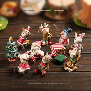 Zakka Style Cute Handmade Resin Small Christmas <b>Ornaments</b> Home Decoration Crafts - Product Image 4