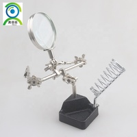 Obest MG16130 Handheld Adjustable Metal Glass Lens Magnifier with Chrome Iron Support 62mm Diameter