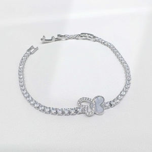 wholesale plata 925 silver Luxury Gold Plated Chain <b>Bracelet</b> chunky Geometric Everyday Wear <b>shell</b> tennis <b>bracelets</b> for girls - Product Image 4