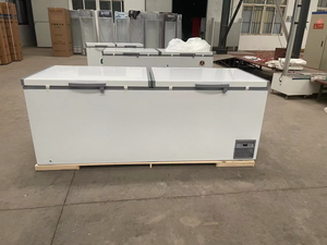 Grand <span class=keywords><strong>réfrigérateur</strong></span> commercial horizontal à économie d'énergie avec 2 portes Options de congélateur simple et double température - Product Image 4