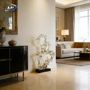 Nuevos Adornos Abstractos para el Vestíbulo, Esculturas para el Vestíbulo de Hoteles y Villas, Decoraciones de Pie, Modelo Transparente, Regalo Empresarial - Product Image 3