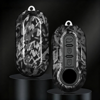Coque de protection pour clé de voiture en fibre de carbone ABS pour Fiat 500 Ducato Panda 500L Punto Lancia Musa pour Citroën pour Citroën sans clé