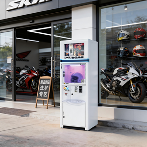 Gabinete Inteligente para Limpieza de Cascos: Comodidad para Motociclistas, Genera Revenido Continuo para Empresas, Fácil de Usar, Fácil de Pagar - Product Image 1