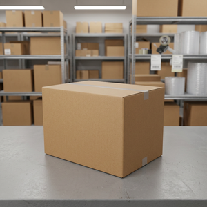 Caja de Envío Plana Resistente de Cartón Kraft Corrugado de Doble Pared Ecológica para Almacenamiento, Logística y Embalaje - Product Image 2