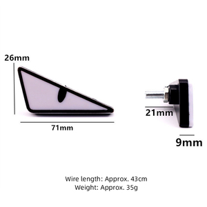 Luces Modificadas Ojos de Demonio para Motocicleta y Automóvil |   Lámpara de Tornillo para Placa de Matrícula con Forma de Triángulo Semicircular |   Accesorio de Iluminación Exterior para Automóvil - Product Image 3