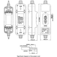 Dispositif de protection contre les surtensions RIFENG, détachable, étanche IP66, RCD 10MA, câble de 5 m, prise électrique, protection contre les surtensions pour les normes australiennes