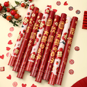ปืนยิงกระดาษคอนเฟตติงานแต่งงาน ลายมงคลสีแดงทอง ขนาด 60 ซม. แบบถือ - Product Image 3