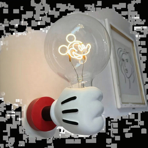 Lampada da Parete Moderna a Forma <span class=keywords><strong>di</strong></span> <span class=keywords><strong>Topolino</strong></span>, Luce Notturna Minimalista per Cameretta dei Bambini, Applique Creativa Personalizzata - Product Image 3