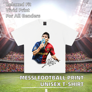 Camiseta de Fútbol Digital de Manga Corta, Ajuste Holgado, Color Sólido, 100% Algodón, para Hombre y Mujer, 300 Gramos, Anti-Pilling, Transfronteriza - Product Image 2