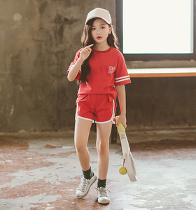 Fournisseur chinois, vente en gros, ensemble de vêtements de sport pour filles, enfants, style chinois, tissu souple et respirant - Product Image 5