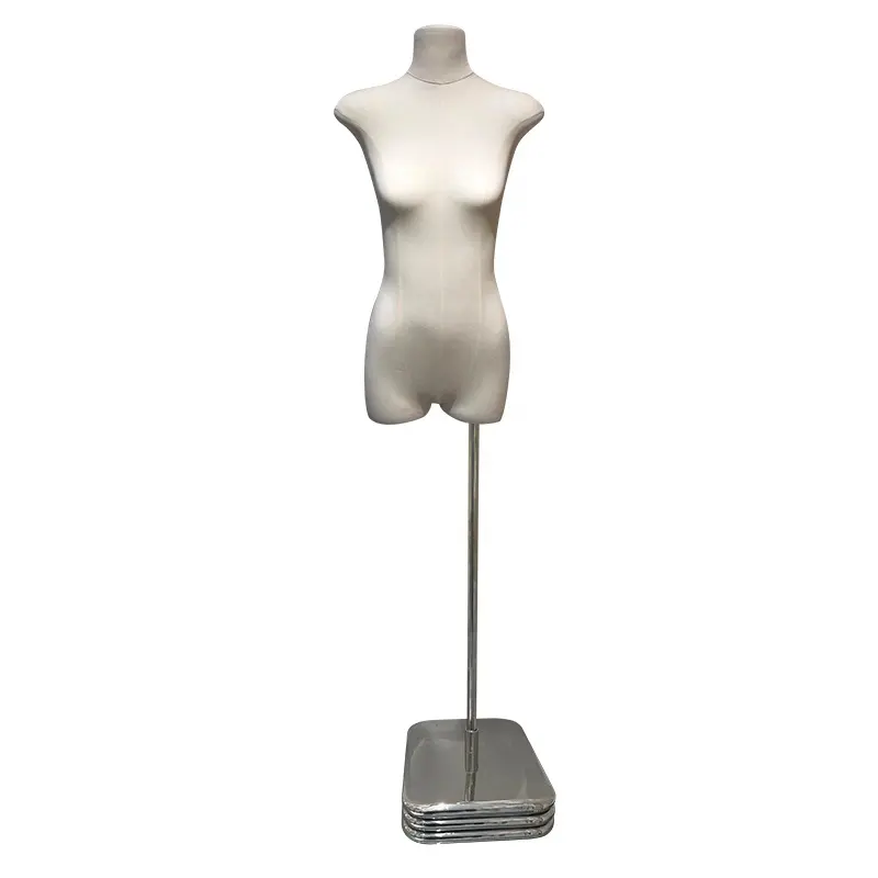 Soporte de exhibición de Maniquí de tela para hombre y mujer, moda de tienda al por menor, modelos de ropa de medio cuerpo, ventana, para adultos