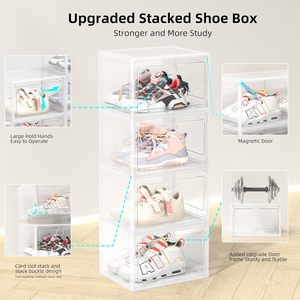 Hot New PP + ABS Foldable Shoe Storage Box with Detachable Design for Shoes and Clothing - Product Image 3