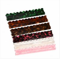 Boîte de rangement pliable en acrylique 4 mm, motif coquille brillant, style luxe léger et moderne, avec tige de poussée, écologique et durable