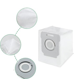 Sacs filtrants en tissu non tissé pour aspirateurs Roombas E5 E6 <span class=keywords><strong>I7</strong></span> <span class=keywords><strong>I7</strong></span>+ S9, sac à poussière pour aspirateur robot, sacs de collecte de saleté - Product Image 2