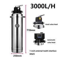 Filtre à eau portable Vamia à connexion directe haute performance en acier inoxydable avec charbon actif pour traitement de l'eau domestique