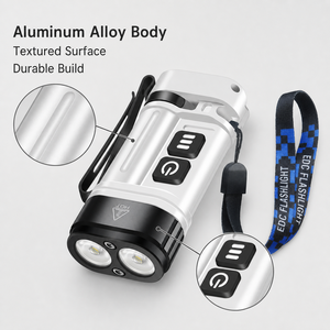 <span class=keywords><strong>Linterna</strong></span> EDC de 10W, Aleación de Aluminio, Recargable por USB, Impermeable, 880LM, RGB, Luz Estroboscópica/SOS, Haz de 50m, Imán, para Camping/Emergencias, CRI - Product Image 5