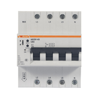 Disjoncteur intelligent de distribution basse tension ASCB1-63 1P/2P/3P/4P avec télécommande, mesure d'énergie et protection contre les courts-circuits