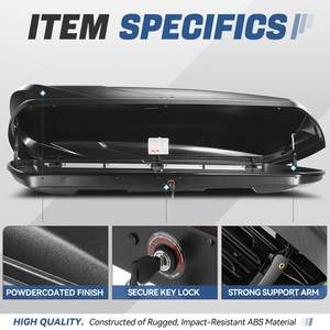Free sample Black Waterproof Car Roof <b>Luggage</b> Bag Storage Cargo Roof Bag Car Roof Top Carrier Without Racks Storage <b>Luggage</b> - Product Image 3