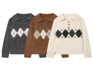 <span class=keywords><strong>Pull</strong></span>-over en tricot décontracté à <span class=keywords><strong>col</strong></span> <span class=keywords><strong>roulé</strong></span> en crochet à manches longues pour <span class=keywords><strong>femme</strong></span>, personnalisé OEM, idéal pour l'automne - Product Image 2