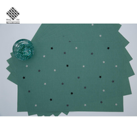 Vente directe d'usine, set de table en textilène brodé, set de table pour hôtel, imperméable