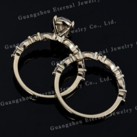 Bijoux personnalisés, certificat IGI, diamant ovale VVS cultivé en laboratoire, argent S925, or jaune 10K 14K 18K, PT950, bague de fiançailles pour femme