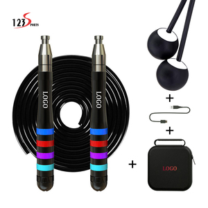 Chuyên nghiệp dây thép T88 có thể điều chỉnh nhôm xử lý jump rope với truy cập kỹ thuật số và tính phí với lưu trữ túi vuông - Product Image 1