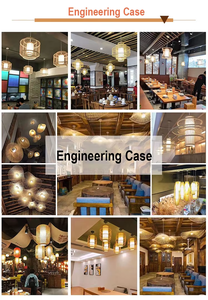Lámpara Colgante <span class=keywords><strong>de</strong></span> Ratán para Sala <span class=keywords><strong>de</strong></span> Estar, Comedor, Dormitorio, Restaurante, E26 E27, Lámparas <span class=keywords><strong>de</strong></span> Techo <span class=keywords><strong>de</strong></span> Ratán - Product Image 5