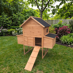 Yüksek Kaliteli Su Geçirmez Açık Hava Büyük Ahşap Tavuk Kümesi, Arka Bahçe Kümes Hayvanları Yetiştiriciliği ve Açık Hava Yaşamı için Koşu Alanı ile - Product Image 6