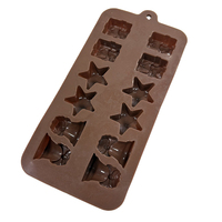 Moule à chocolat en silicone thème Noël Refine Factory, qualité alimentaire, antiadhésif, trois formes, pour pâtisserie maison DIY, portable