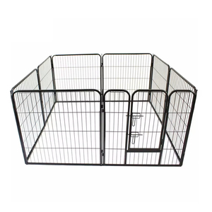 Heavy Duty in metallo cane esercizio penna 8 pannelli <span class=keywords><strong>Dog</strong></span> Playpen Pet cuccia gioco per animali domestici penna recinzione per cani - Product Image 2