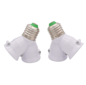 محول مقبس مصباح E27 مزدوج من 1 إلى 2، محول لمبة بمقبس مزدوج - Product Image 3