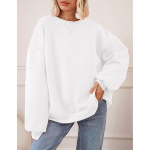 Sudadera de Seda Extra Grande Personalizada para Mujer 2025, Sudadera con Capucha y Cuello Redondo, Manga Larga, Top de Forro Polar, Ropa de Invierno, Otoño - Product Image 3