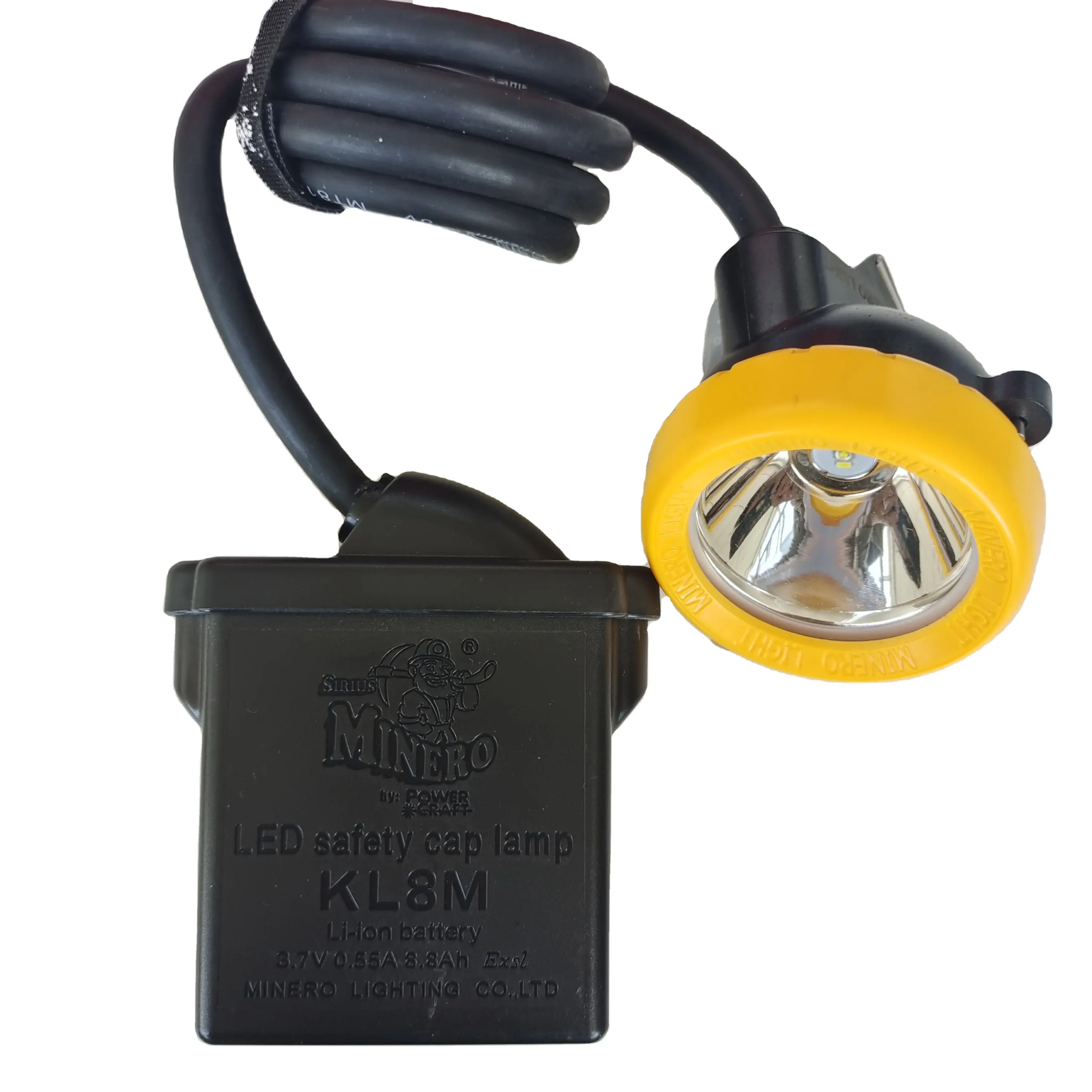 KL5M KL8M KL12M LED Filaire Rechargeable Sécurité Antidéflagrant ATEX Certificat Mineurs Mining Phare Cap Lampe