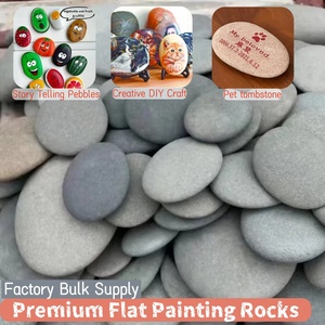 Piedras Planas Seleccionadas a Mano para Pintura y Graffiti, Piedras de Río Naturales para Manualidades Creativas Infantiles, Venta al Por Mayor - Product Image 1