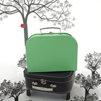 Boîte cadeau en forme de valise pour bougies, personnalisée, en carton, avec doublure en éponge, pour enfants et bébés, avec poignée et fermeture magnétique
